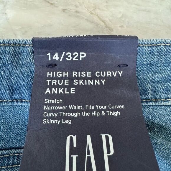 GAP High Rise True Skinny Ankle Jean Size 12/32P NWT - Picture 8 of 11